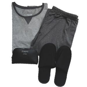 THE WHITE COMPANY LONDON Business Class Pajama Set Slippers Travel Amenity Kit
